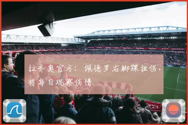 拉齐奥官方:佩德罗右脚踝扭伤,将每日观察伤情